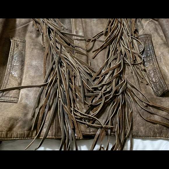 Unisex leather jacket size large - Picture 4 of 13